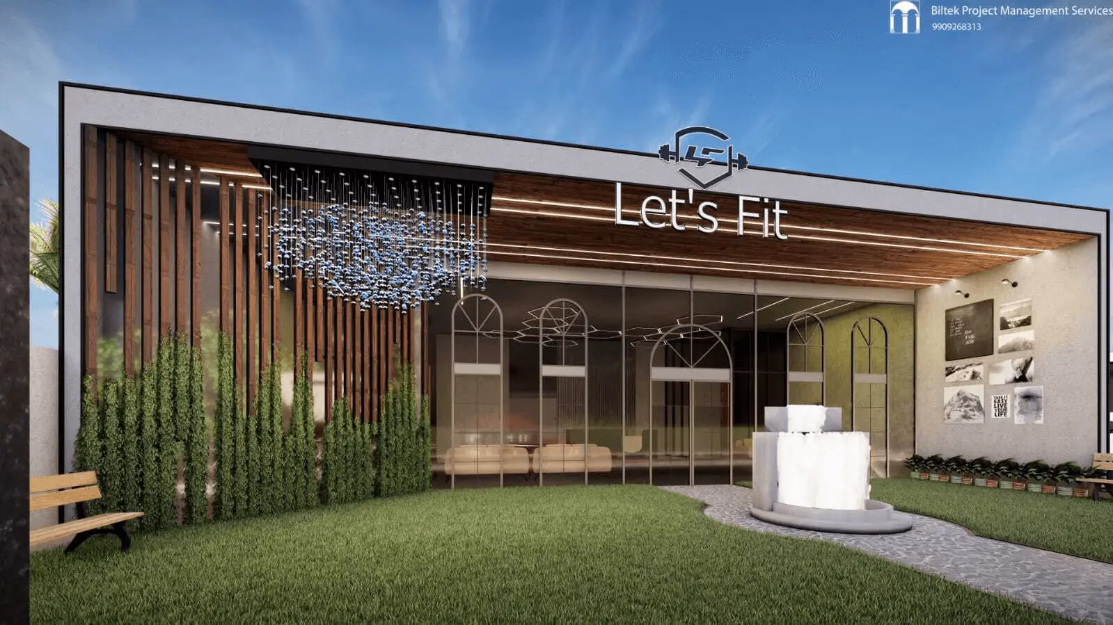 LET'S FIT Spacious and modern gym interior with quality equipment